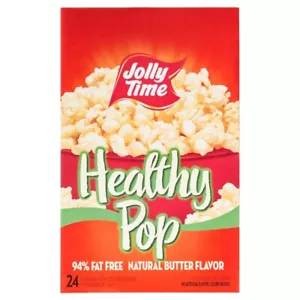Jolly Time Butter & Sea Salt, Healthy Pop Microwave Popcorn,24 Count Gluten-Free - Picture 1 of 9