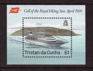 Tristan da Cunha 1991 Ship "Royal Viking Sun" MNH mint stamps - Picture 1 of 1