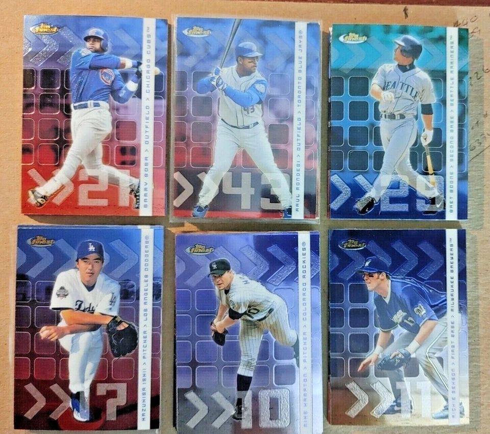 2002 Topps Finest base cards 1-100 Pick card from drop down list - Image 1 of 1