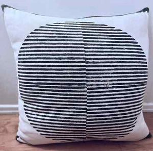 Blockshop  Textiles Sunrise Pillow in Indigo 20 x 20 - Picture 1 of 3