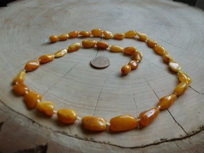 Amber Bernstein Kette Natur Egg Yolk Butterscotch 12 Gramm  - Bild 1 von 2
