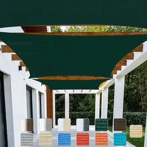 Cubierta rectangular para toldo vela parasol exterior 18' (W) para fácil ajuste entre paredes - Imagen 1 de 100