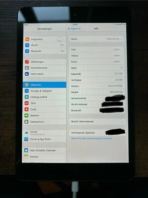 Apple iPad mini 1. Gen. 16GB, WLAN, 7,9 Zoll - Schwarz - Bild 1 von 2