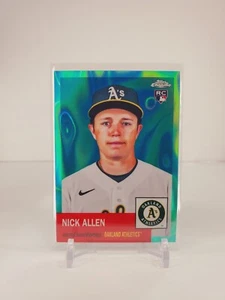 2022 Topps cromo platino aniversario Nick Allen/299 novato Aqua Ray Wave - Imagen 1 de 2