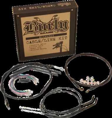 Burly 10in Black Jail Bar Controls Kit Harley Dyna Super Glide 07-10 Foto 1 de 4