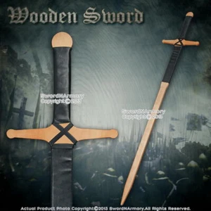 48" Wooden Claymore Medieval Sword Plywood Design for Cosplay Reenactment - Picture 1 of 3