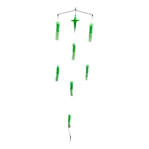 Masterpro Lumo Green Squid Spreader Bar Fishing Trolling Teaser 3 Rings - Picture 1 of 4