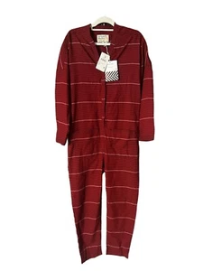 SANDRINE ROSE X FREE PEOPLE Jumpsuit Size Small Red Stripe - Picture 1 of 7