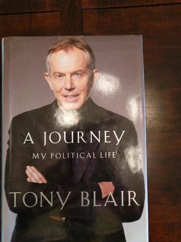 Tony Blair Signed A Journey My Political Book Cover