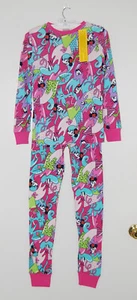NWT Spotted Zebra Girls Disney Minnie Mouse Pink Print 4pc Pajama Set sz 14 - Picture 1 of 22