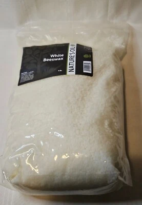 Jabón para hacer velas pellets de cera de abejas blanca natural 100 % pura de 4 libras Foto 1 de 3