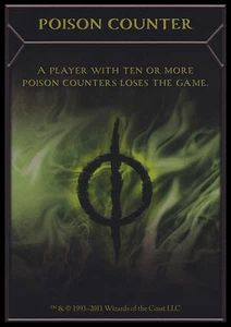 10 Token Cards - POISON COUNTER - New Phyrexia - SAME ART - NM/SP Magic MTG FTG - Picture 1 of 1