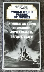 World War II Parade of Movies, 1998, 4 Wartime Movies....Pre Owned VHS - Imagen 1 de 3