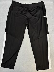 PUMA Track Pants 2.0 Mens Big & Tall Size 4XL Black White Contrast NWT