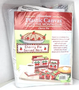 Herrschners Cherry Pie Kunststoff Leinwand Bastelset Untersetzer Halter Serviettenringe - Bild 1 von 9