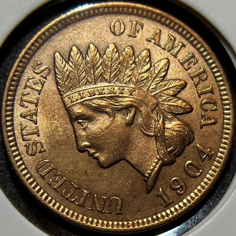 1904 1C Indian Head Penny _ CH UNC MSRD+_ [JX-439] Cover