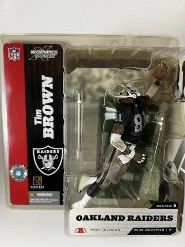 McFARLANE SPORTS PICKS NFL SERIES 8 OAKLAND RAIDERS WIDE RECEIVER TIM BROWN HOF Cover