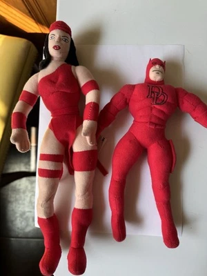 2003 Marvel Daredevil and Elektra Plush Vintage Rare Kellytoy Fast Shipping  - Image 1 of 4