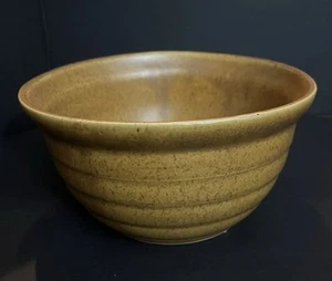 Monmouth Pottery Mojave Brown Stoneware 9." Mixing Bowl Vintage (A16) - Picture 1 of 5