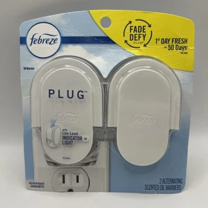 Febreze Plug in Air Freshener, Odor-Fighting Scented Oil Warmer Device, 2 Count - Picture 1 of 2