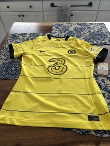Camiseta de fútbol amarilla Breathe Stadium del Chelsea FC 2021/22 PARA MUJER LSNWT - Imagen 1 de 10