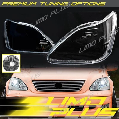 Pair Front Headlight Lens Cover Lexus LS430 2004 2005 2006 Replacement - Image 1 of 4