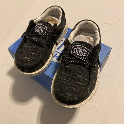 Эй чувак Уолли эластичной младенца/ребенка ясельного возраста туфли 40035-001 черный новый в коробке - Изображение 1 из 4