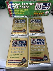 Proset 1991/92 Football Cards Sealed Packets,4 Packets! - Picture 1 of 1