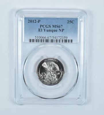 2012-P Washington Quarter ATB El Yunque MS67 PCGS *1286 - Image 1 of 4