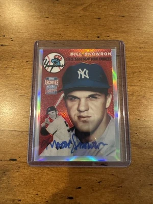 2001 Topps Archives Reserve Bill “Moose” Skowron On Card Auto New York Yankees - Image 1 of 3