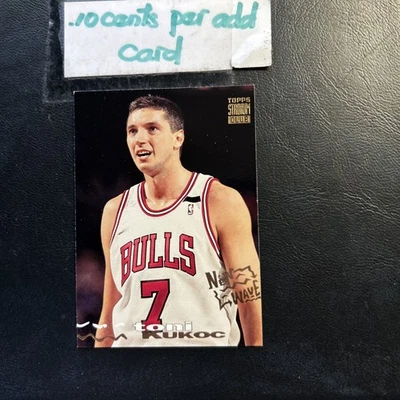 #275  Toni Kukoc Chicago Bulls 1993/94 Topps Stadium Club 38b - Image 1 of 2