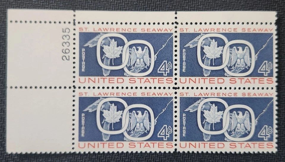US Scott 1131 - St Lawrence Seaway - MNH - 1959 Issue - Plate Block of 4 - Image 1 of 1