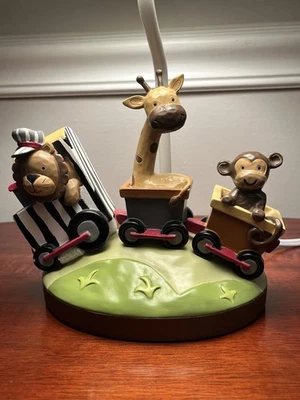 Lambs & Ivy Lamp Safari Jungle Theme 12.25” Tall Child Baby Nursery, No Shade - Image 1 of 4