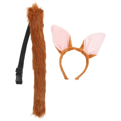  Diadema orejas de zorro diademas de animales para mujeres cosplay tocado de dibujos animados Foto 1 de 4