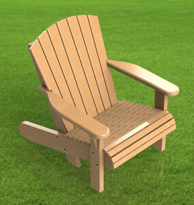 Adirondack Style Lawn Chair Building Plans 002 - Easy to Build - Plans Only