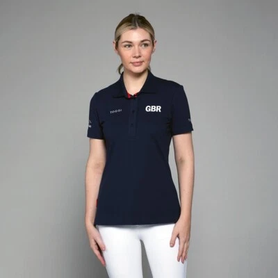 Toggi GBR Damen Vilette Poloshirt - Navy - Premium Piqué Baumwollstoff
