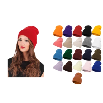 Flexfit by Yupoong Bonnet unisexe long poids lourd - Bonnet tricoté d'hiver - Photo 1/4