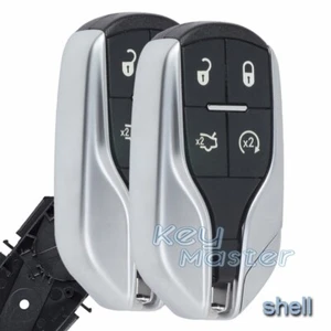 2x Smart Remote Key Shell Case Fob for Maserati Quattroporte Ghibli 2012- 2019 - Picture 1 of 5