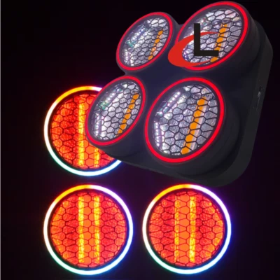 Stage Blinder DMX512 4x50w LED Retro COB LED Blinder Light for DJ Equipment - Image 1 of 4