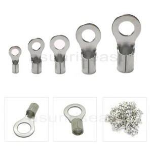 1000 × Crimp Cable Connectors Copper Wire Terminal Round Ring Naked Uninsulated - Picture 1 of 19