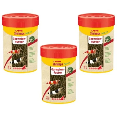 300 ml sera shrimps nature, 3 x 100 ml Hauptfutter Futter für Garnelen