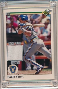 2022 JERSEY FUSION ROBIN YOUNT GAME-USED SWATCH RELIC BREWERS - Picture 1 of 2