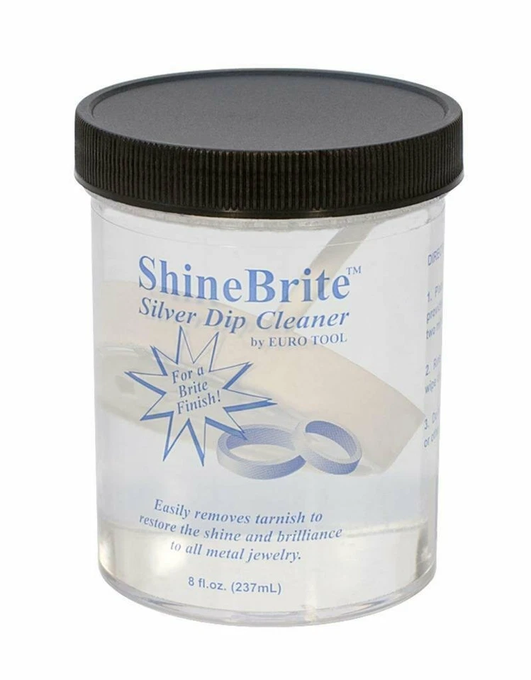 ShineBrite Silver Dip Cleaner 8 Oz Jewelry Silver Metal Polishing Solution - Image 1 of 1