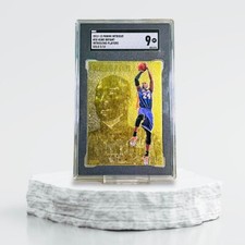 Kobe Bryant 2012-13 Panini Intrigue Players Gold Prizm Etch /10 PMG Effect SGC 9