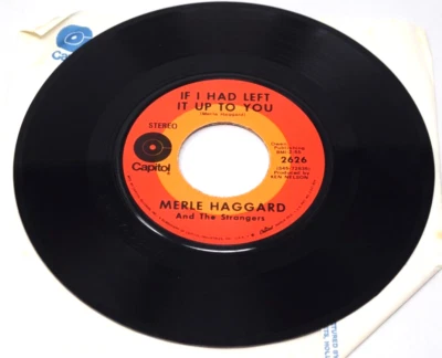 OUTLAW COUNTRY Merle Haggard Okie From Muskogee Capitol 2626 VG+ - Image 1 of 3