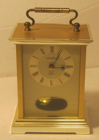 Vtg SETH THOMAS Table Carriage Clock CHARM Model #0243-000 EXCELLENT Works!!! Cover