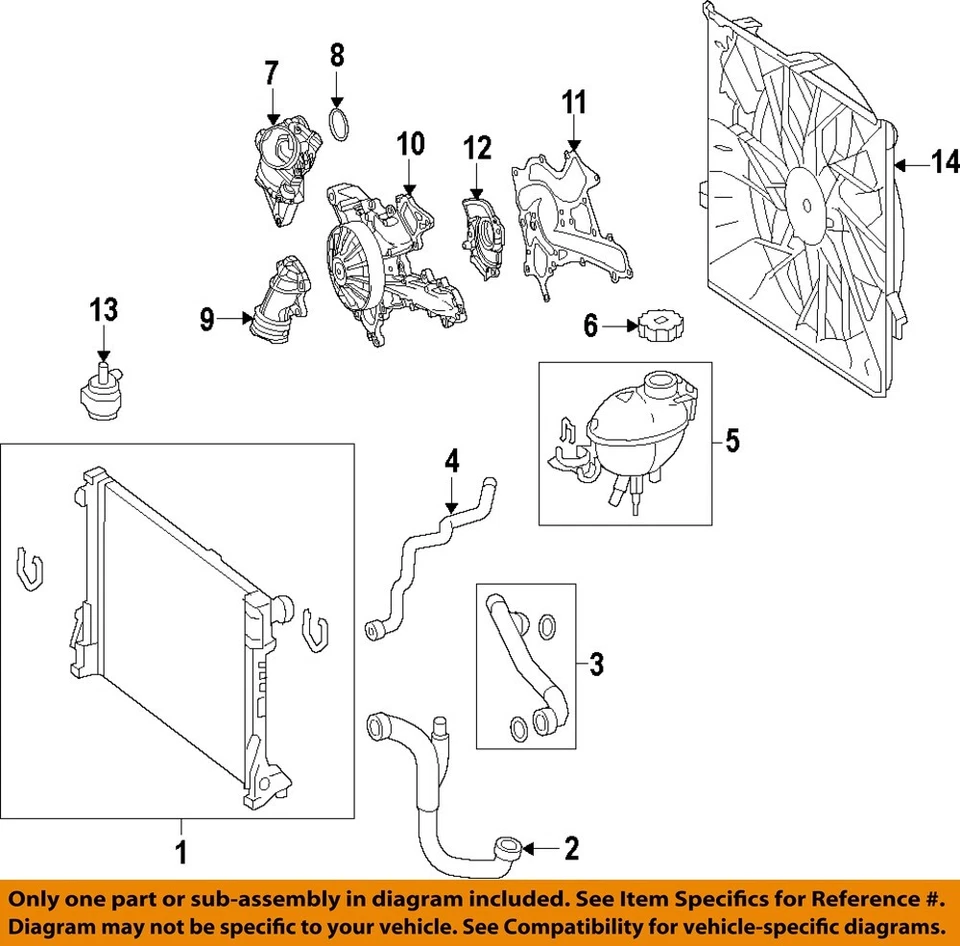 Manguera inferior refrigerante radiador Mercedes MERCEDES-BENZ OEM 12-15 ML350 1665000175 Foto 1 de 1