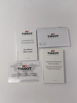 CRONÓGRAFOS TISSOT G10 originales manual de usuario, folletos de garantía relojes suizos Foto 1 de 4