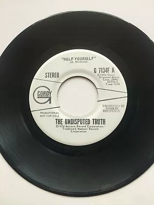 UNDISPUTED TRUTH Help Yourself Stereo Mono Rare Motown GORDY G-7143F DJ - Image 1 of 2