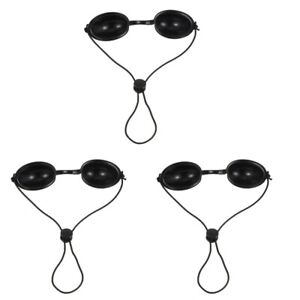  3 Pc Adjustable Safety Goggle Sunbathing Eye Patch Laser Mask Hair Removal